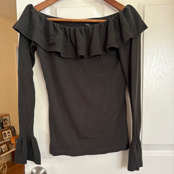NWT Women Ann Taylor Black Top - Picture 1 of 6